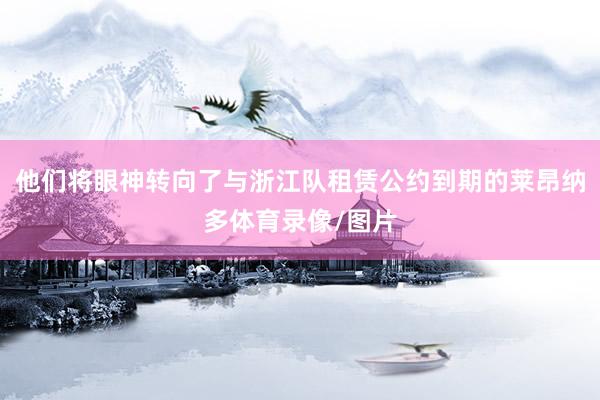 他们将眼神转向了与浙江队租赁公约到期的莱昂纳多体育录像/图片