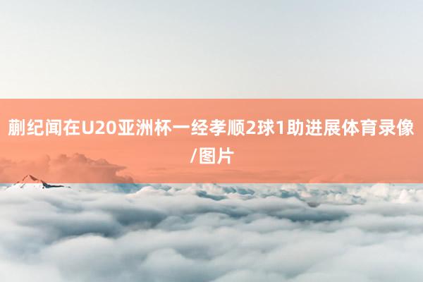 蒯纪闻在U20亚洲杯一经孝顺2球1助进展体育录像/图片