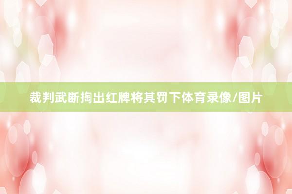 裁判武断掏出红牌将其罚下体育录像/图片