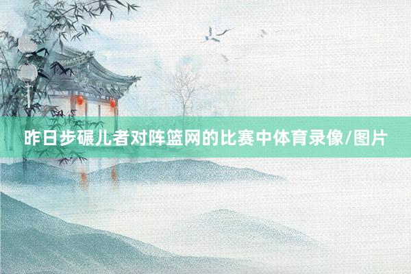 昨日步碾儿者对阵篮网的比赛中体育录像/图片