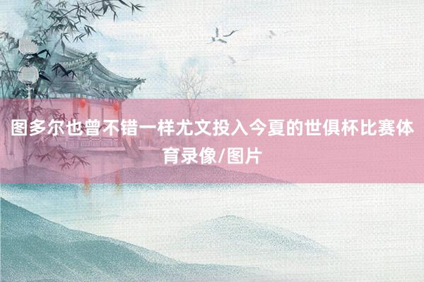 图多尔也曾不错一样尤文投入今夏的世俱杯比赛体育录像/图片