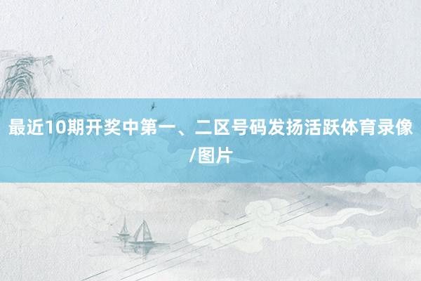 最近10期开奖中第一、二区号码发扬活跃体育录像/图片