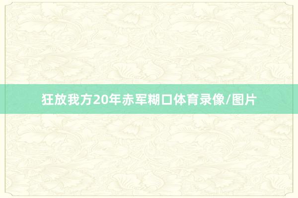 狂放我方20年赤军糊口体育录像/图片