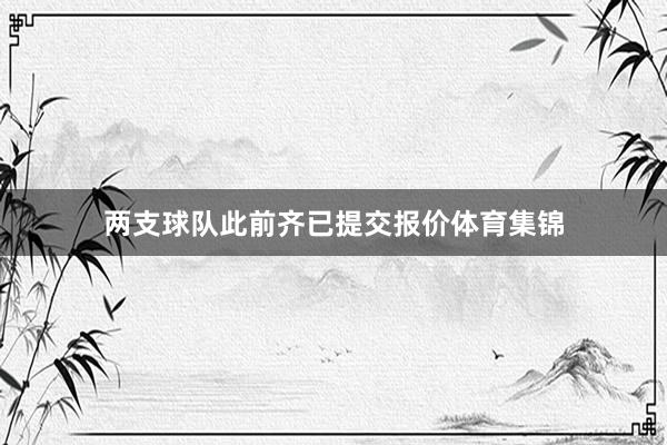 两支球队此前齐已提交报价体育集锦