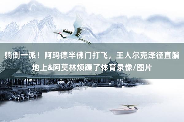 躺倒一派！阿玛德半佛门打飞，王人尔克泽径直躺地上&阿莫林烦躁了体育录像/图片
