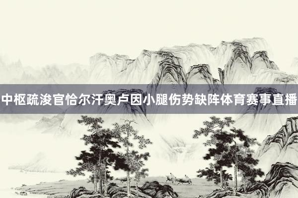 中枢疏浚官恰尔汗奥卢因小腿伤势缺阵体育赛事直播