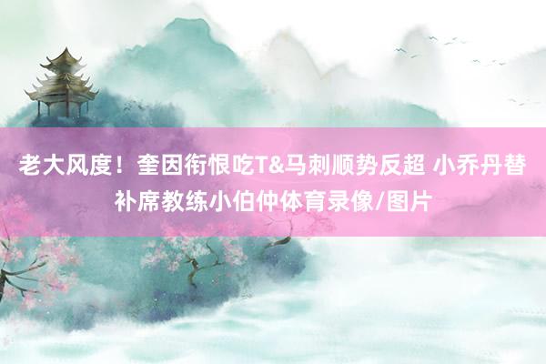 老大风度！奎因衔恨吃T&马刺顺势反超 小乔丹替补席教练小伯仲体育录像/图片