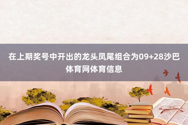 在上期奖号中开出的龙头凤尾组合为09+28沙巴体育网体育信息