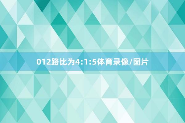 012路比为4:1:5体育录像/图片