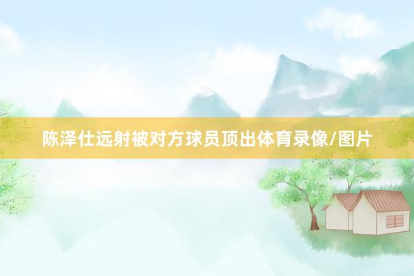 陈泽仕远射被对方球员顶出体育录像/图片
