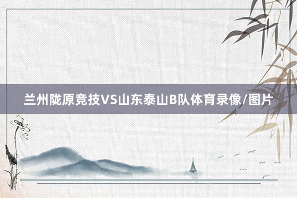 兰州陇原竞技VS山东泰山B队体育录像/图片