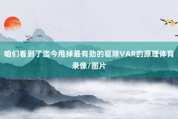 咱们看到了迄今甩掉最有劲的驱除VAR的原理体育录像/图片