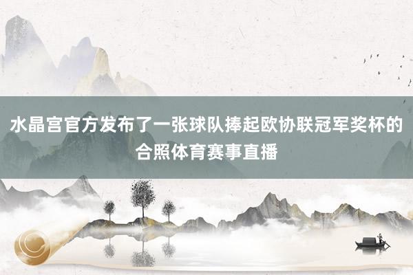 水晶宫官方发布了一张球队捧起欧协联冠军奖杯的合照体育赛事直播